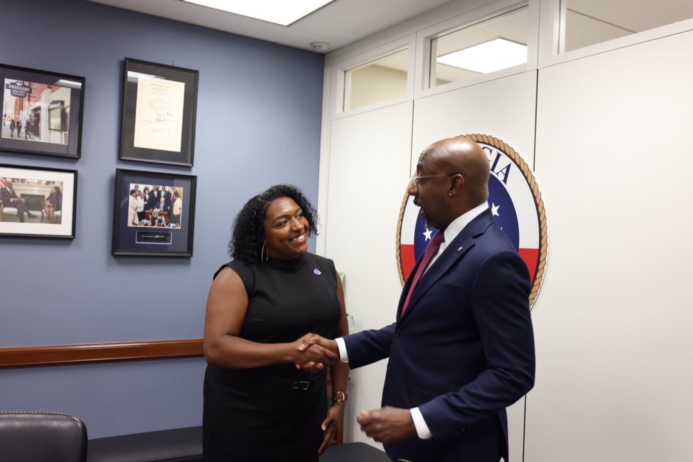 Tia Williams in a congressional office